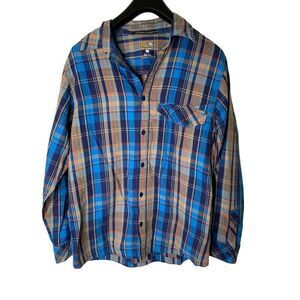 Mountain Hardwear plaid button down shirt men's size medium